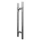 Puxador Cilíndrico Duplo Inox Escovado - Power Fer