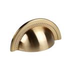 Puxador De Gaveta Concha Zen Shell - 64Mm Gold Escovado