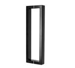 Puxador de Porta Silvana Retangular 40x20 60CM - Preto Fosco