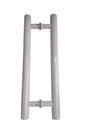 Puxador Duplo Porta Portão H tubular Redondo 40X30 Branco