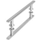 Puxador Inox Escovado 30cm Para Porta Pivotante Vidro SF.MS