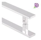 Puxador Inox Porta Pivotante Duplo 1 Metro Modelo Flat