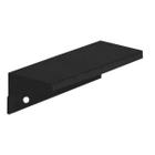 Puxador para móveis sottile 160 mm zen preto sobrepor para mdf 18mm