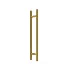 Puxador para porta dourado gold duplo inox pivotante correr italy line df907 60 cm (600 mm) tubular