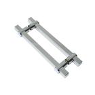 Puxador para Porta Duplo 600MM Verona Inox Escovado I682IE - Geris