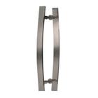 Puxador Para Portas Madeira / Vidro Alumínio Curvo Bronze