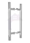 Puxador Porta Tubular Madeira Ou Vidro Pivotante 60 Cm Inox