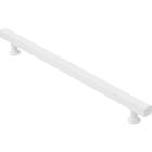 Puxador Quadrado Branco Para Porta 40Cm - 1 Lado Só - Metalcromo