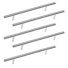 Puxadores Haste Redondo Inox Escovado Móveis 128mm 10 Peças
