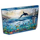 Puzzle 1500 peças Panorama Oceano Azul