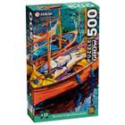 Puzzle 500 pecas - barcos impressionistas - quebra cabeca