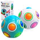 Puzzle Ball DPTOYZ Magic Rainbow - Pacote com 2 Brinquedos Fidget para Crianças