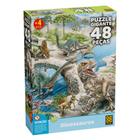 Puzzle Gigante Dinossauros - Quebra-Cabeça 48 Peças - Grow
