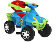 Quadriciclo Infantil a Pedal Azul Bandeirante - Smart Quad com Empurrador