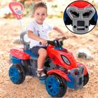 Quadriciclo Infantil Spider Com Haste Guia Brinquedo Criança Controle Resistente Chave - Maral