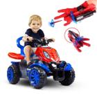 Quadriciclo Infantil Spider e Luva Spider com 3 Teias