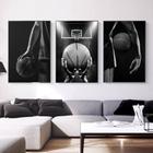 Quadro 3 peças decoração basquete esporte cesta bola