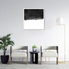 Quadro Abstrato Black Square 86x86 Caixa Branco