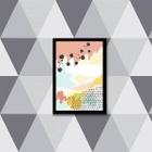 Quadro Abstrato Candy Colors II 33x24cm - com vidro