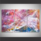 Quadro Abstrato Linhas Moderno decorativo Sala Hall Conjunto