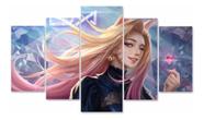 Quadro Ahri Kda League Of Legends Gamer Jogos Sala