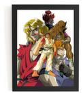 Quadro Anime Street Fighter Gamer Arte Poster Moldura