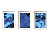 Quadro arte 45x96 canvas formas abstratas mod 79