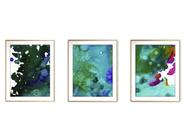 Quadro arte 55x110 canvas formas abstratas mod 5