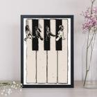 Quadro Arte Beatles Piano 24x18cm