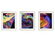 Quadro arte canvas 45x96 universo colorido mod 91