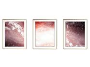 Quadro arte canvas 55x110 universo colorido mod 62