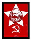 Quadro Arte Comunismo Karl Marx Filósofo Revolucionário