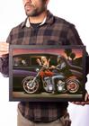 Quadro Arte David Mann Motociclista X Madame