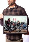 Quadro Arte David Mann Motociclistas Motoclube Encontro