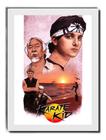 Quadro Arte Filme Karatê Kid Cobra Kai Moldura Branca