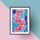 Quadro Arte Matisse Borboletas 33X24Cm - Com Vidro