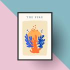 Quadro Arte Matisse The Fire 33x24cm - com vidro