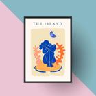 Quadro Arte Matisse - The Island 24X18Cm - Com Vidro