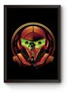 Quadro Arte Minimalista Metroid Poster Moldurado