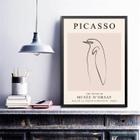 Quadro Arte Picasso - Pinguim 24X18Cm - Com Vidro