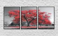 Quadro Árvore Da Vida Ypê Vermelha Moderno Lindo
