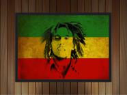 Quadro Banda Bob Marley Decorações Com Moldura P02