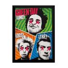 Quadro Banda Punk Rock Green Day Arte Poster Moldurado