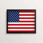 Quadro Bandeira Estados Unidos 45X34Cm