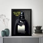 Quadro Banheiro Darth Papel Higiênico 24X18Cm - Com Vidro