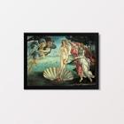 Quadro Botticelli Birth of Venus 24x18cm - Moldura Branca