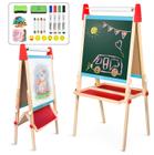 Quadro branco e quadro-negro de madeira Easel Joyooss para crianças