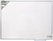 Quadro Branco Luxo Magnético (Fórmica e MDF) 90x60 cm Com Moldura de Alumínio Pop 5612