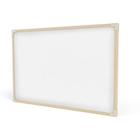 Quadro branco moldura madeira 060x040cm neo stalo