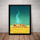 Quadro Breaking Bad Arte Simples Poster Moldurado